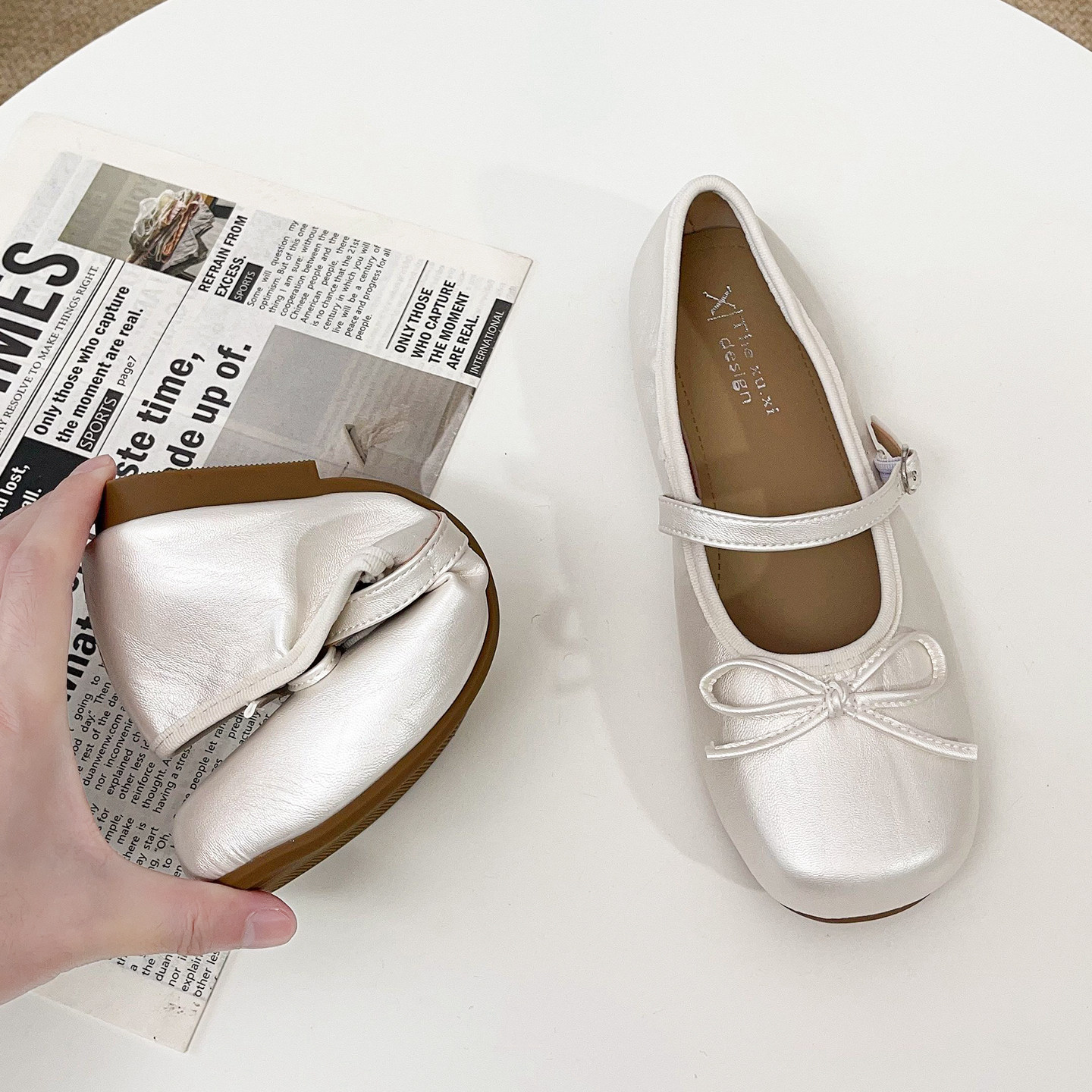 芭蕾风软底单鞋女2025夏新款