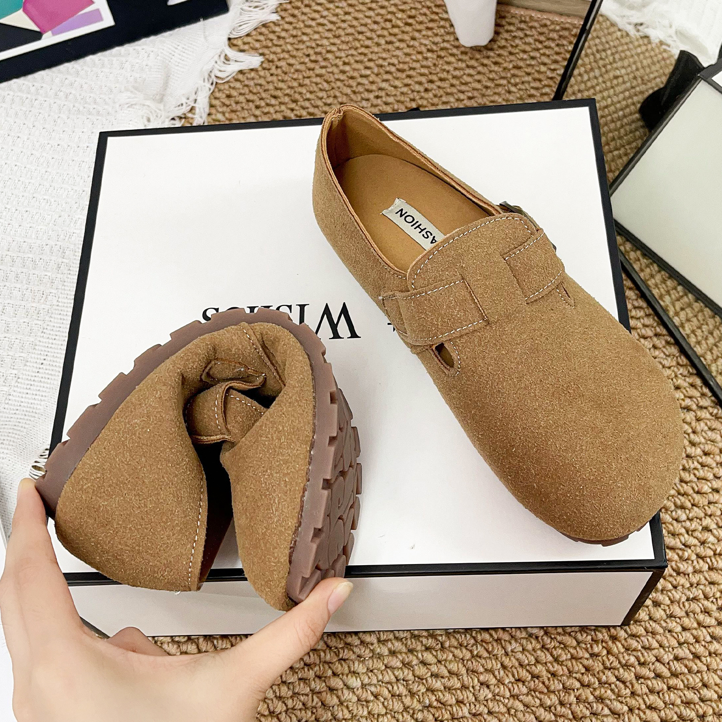 复古勃肯鞋女新款春秋季休闲单鞋