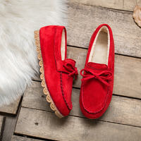 Doudou shoes, women's flat single shoes, spring and autumn ox tendon soft sole casual shoes, lazy people's pregnant women's shoes, mom's flat heel ladle shoes thumbnail 6