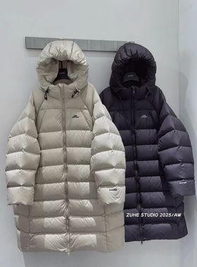 bora品牌童装25冬季新款男女童长款青少年羽绒服儿童90绒外套