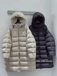 bora品牌童装25冬季新款男女童长款青少年羽绒服儿童90绒外套