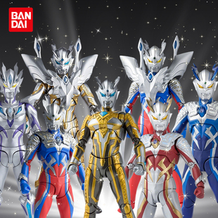 万代SHF终极闪耀赛罗究极奥特曼玩具手办亚刻迪迦新年礼关节可动