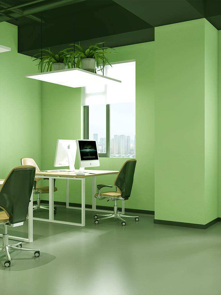 绿色粘墙纸自120宽防水贴防油墨绿色背景墙壁纸浅绿色系色自墙绿