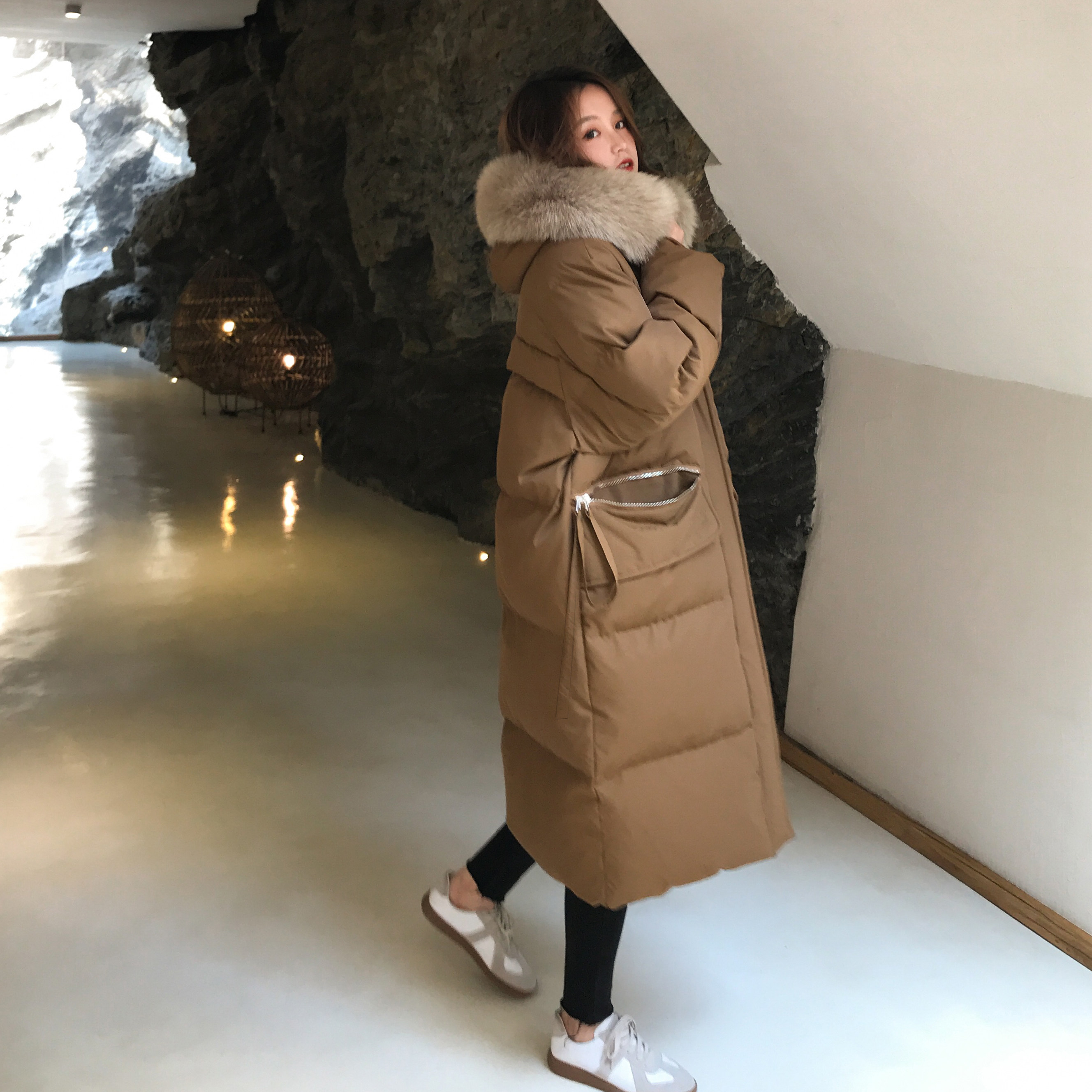 2021主推 oversize长款口袋飘带棉衣MMJ1658 P190控价278已出大货图片