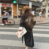 主推秋装新款条纹翻边袖口长款风衣P145控价218已出货，女装风衣，浙宝233