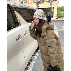 现货  冬韩版女团风加厚长款90绒羽绒服MMJ7769-P360-K558图片