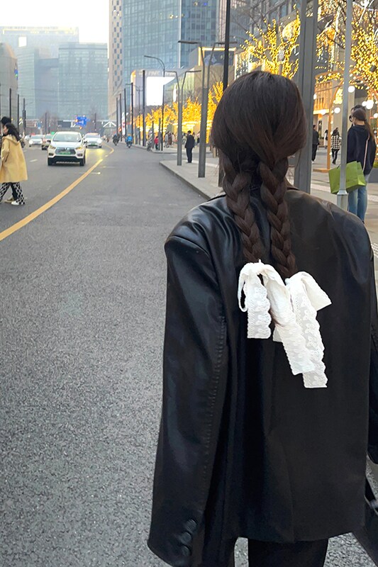 美拉德西装式皮衣外套女2025春秋新款时尚休闲流行爆款西服夹克,女装皮衣,浙宝233