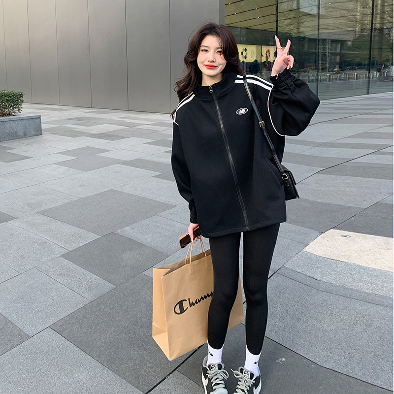 2023秋现货韩版学院风棒球服MMJ2218P120控178买家秀,女装短外套,浙宝233