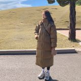 现货韩版长款加厚logo贴标羽绒棉服MMJ3128-P195-K278现货，女装棉衣/棉服，浙宝233