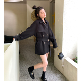 新款主推【已出货】收腰显瘦风衣MMJ2377-P125-K178，女装风衣，浙宝233