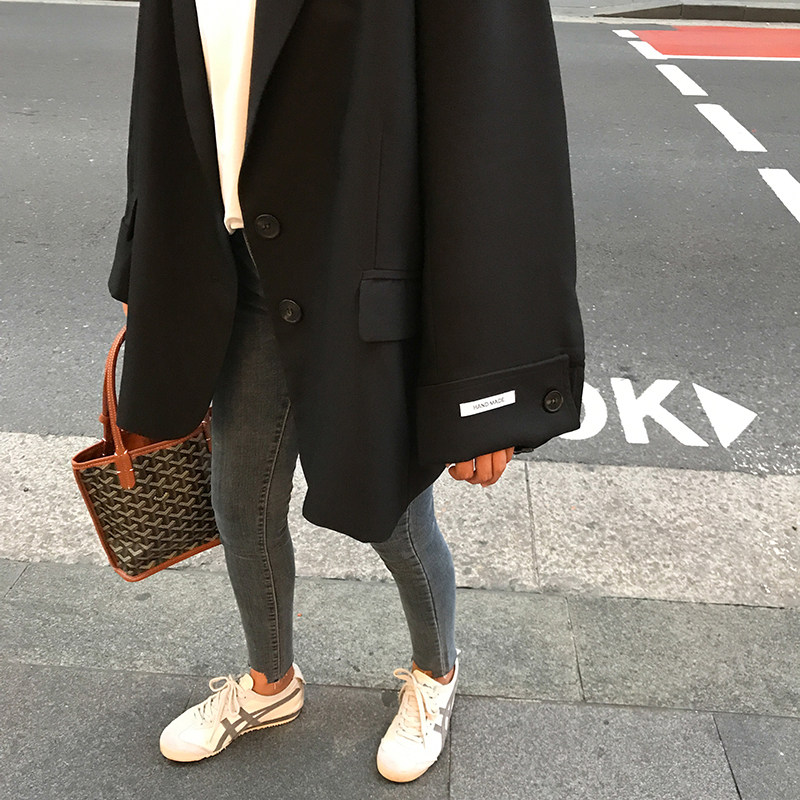 黑色高级感西装外套女春季2025年新款小个子设计感休闲气质西服,女装西装,浙宝233