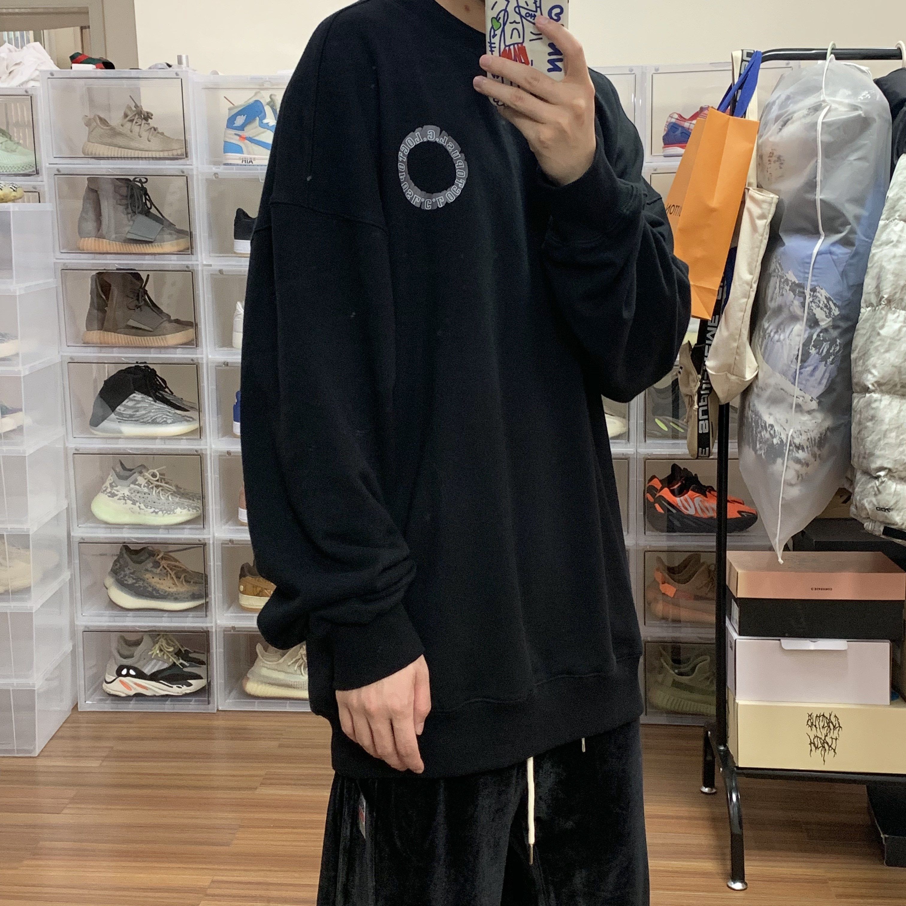 烦恼的Octopus 字母圆圈印花卫衣欧美高街os风宽松休闲套头长袖潮|ruв категории плесень играть/Аниме/вокруг/cos/настольные игры, Косплей одежды/реквизит/услуги, Косплей мужской одежды - от Buy2taobao.com для оказания профессиональной услуги покупки агента Taobao