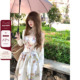 Lazy Didi折枝若若 手工压褶鱼骨碎花裙中古立裁U领甜美吊带裙