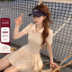 公主腰线经典 Lazy Didi网球少女 polo裙运动感收腰a字翻领连衣裙