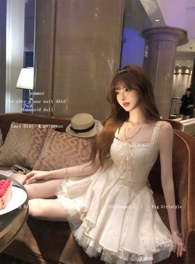 Lazy Didi与纱共舞 14m五层裙摆蕾丝公主裙花边抽褶显瘦千金蓬蓬