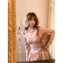 假两件蕾丝毛衣针织打底衫 秋冬绝美内搭 上衣 Didi温柔美学 Lazy