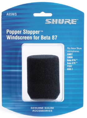 Shure/舒尔 A85WS  BETA87A 87CSM86 话筒/麦克风防风罩 正品包邮