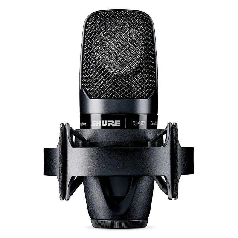 Shure/舒尔 PGA27 大振膜侧边拾音电容话筒/麦克风人声和乐器录音