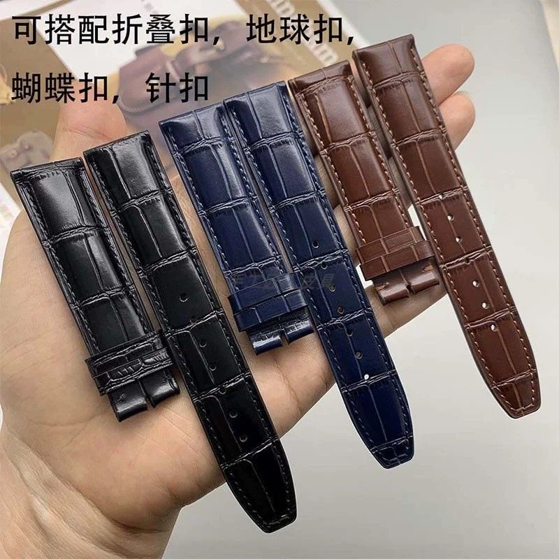 适用万国表带真皮男原装iwc柏配件