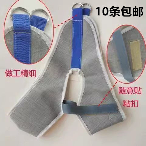 颈椎牵引带牵引椅 皮质颈椎牵引器加厚绿帆布吊带牵引头套固定带