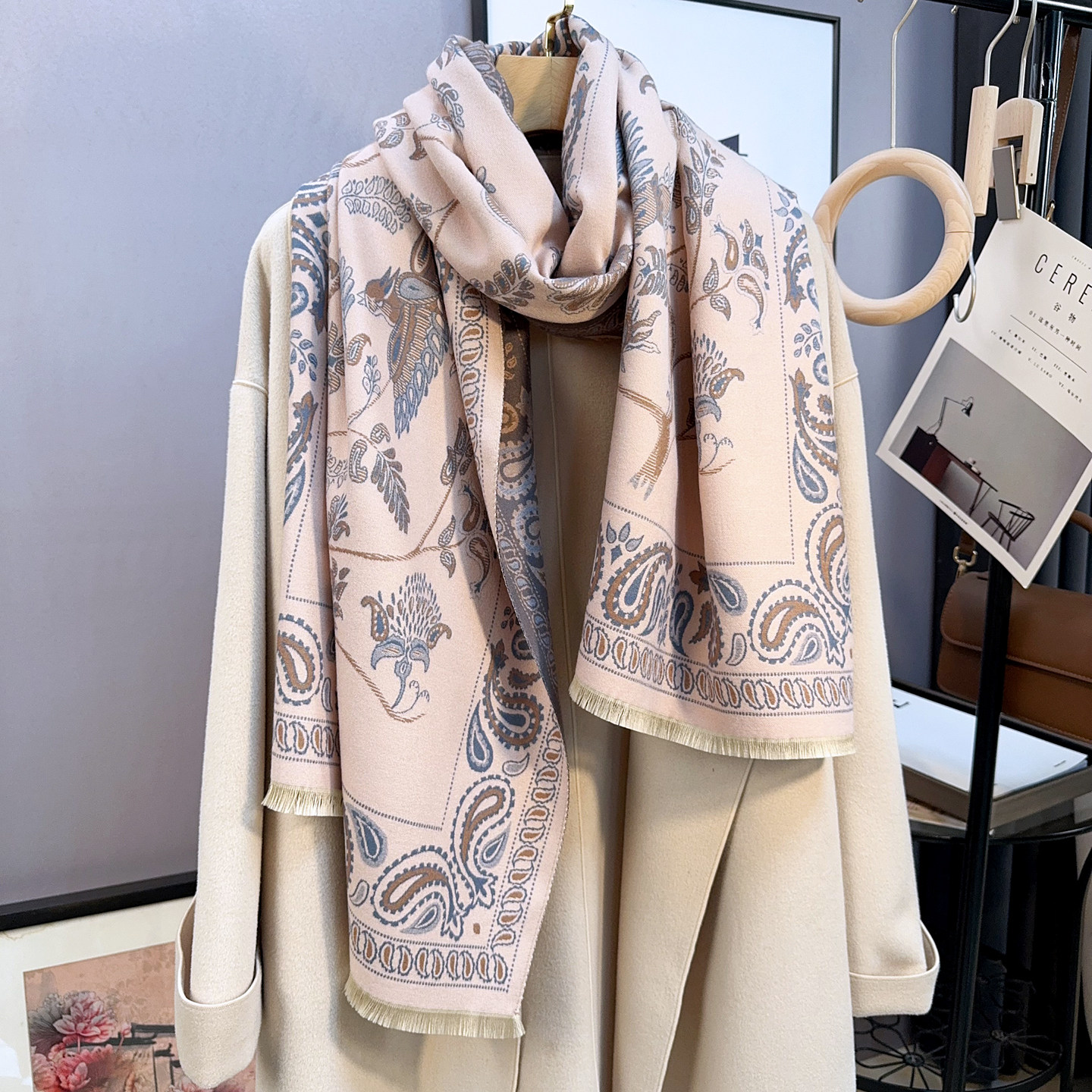 韩国设计款2025年秋冬双面仿羊绒围巾两用保暖空调房仿羊毛披肩女,服饰配件/皮带/帽子/围巾,围巾/丝巾/披肩,淘宝优惠券,粉丝福利购,淘宝优惠卷