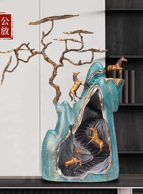 【马】步步高升铜马发财树摆件家居装饰品办公室装饰品礼品工艺品