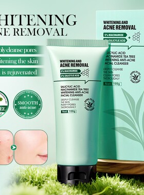 茶树水杨酸洗面奶Tea Tree Anti-Acne Whitening Facial Cleanser