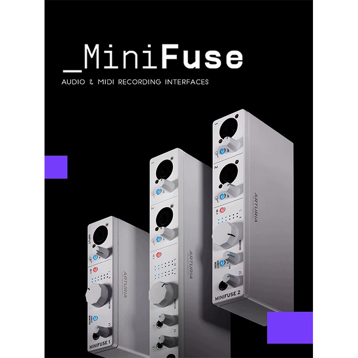 Arturia MiniFuse1/2外置usb声卡专业录音喜马拉雅有声书设备套装