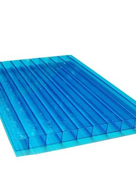 京棣工品pc阳光板温室采光板一个价湖蓝色6mm厚2100mm宽3000mm长