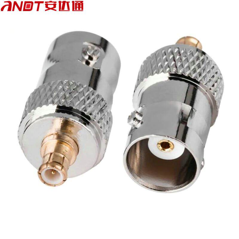安达通射频同轴连接器MCX公转BNC母适配器BNC头转MCX天线转接头转