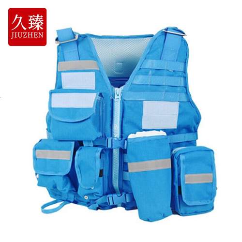 久臻JJY70蓝天救生衣水域救援救生衣水上训练蓝天马甲蓝色配置可