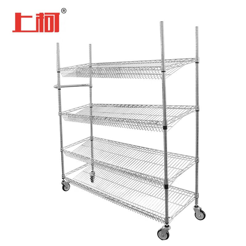 上柯WY707仓储斜面拣货车分拣车带脚轮150x45x160cm4层(不带框)