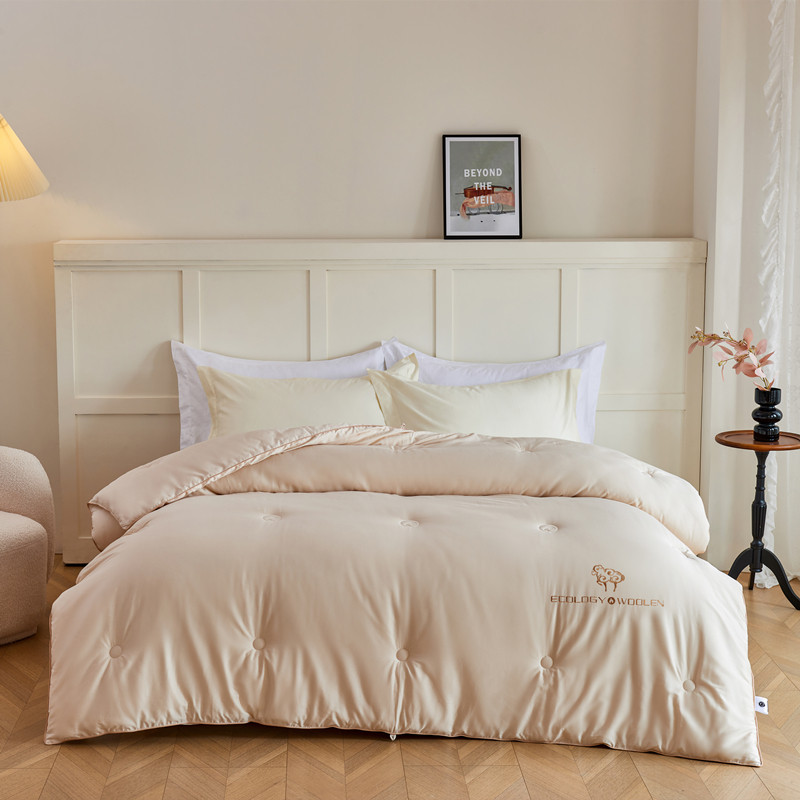 小绵羊金标美利诺羊毛冬被全棉被子100%绵羊毛被芯澳洲美利奴被芯