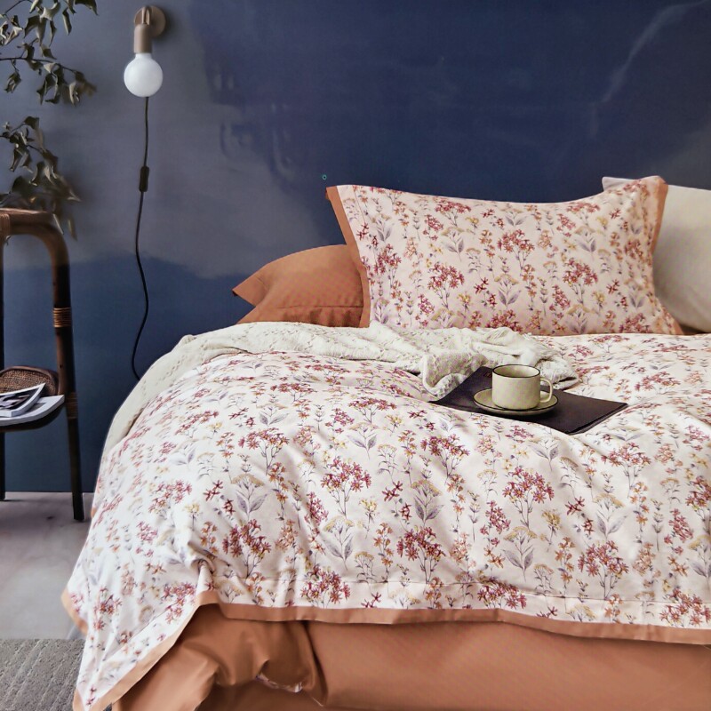 小绵羊全棉磨毛印花四件套纯棉套件床品家用2米被套床单印花柔软