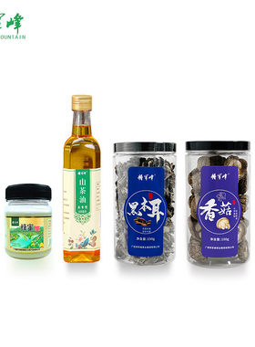 广西将军峰蜂蜜山茶油黑木耳香菇 调味干货组合
