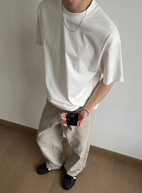 UNLG索罗娜t恤短袖夏季凉感速干重磅高级感cleanfit纯色休闲上衣