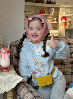 FLL·26春~拼花边刺绣卫衣54062