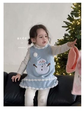 釉兮·25冬～小雪人背心连衣裙K2988
