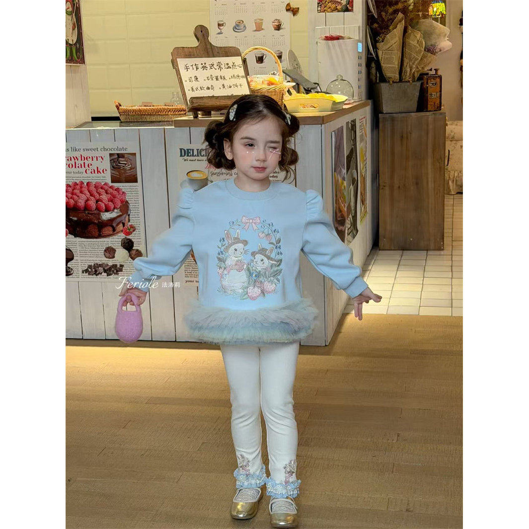 FLL·26春~刺绣兔子纱纱卫衣54130,童装/婴儿装/亲子装,卫衣/绒衫,淘宝优惠券,粉丝福利购,淘宝优惠卷