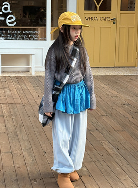 LJ·25冬~净色针织运动裤91615