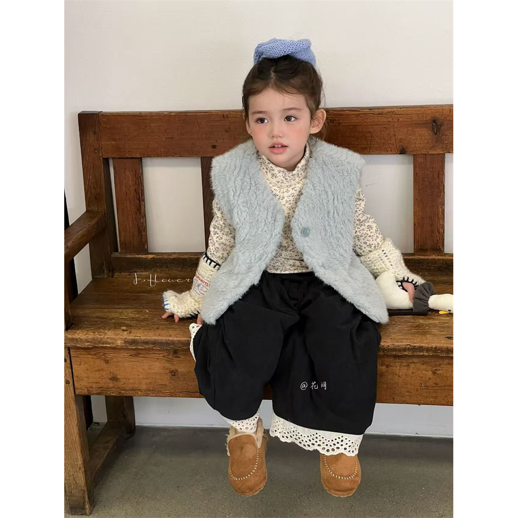 HJ·25冬~韩系花边加绒裤135821