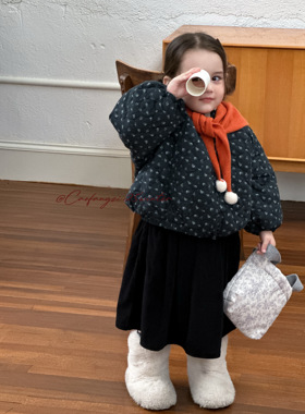 CFZ·25冬~扣袢碎花棉衣25371