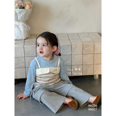 萌希·26春 韩版 假两件上衣M6256