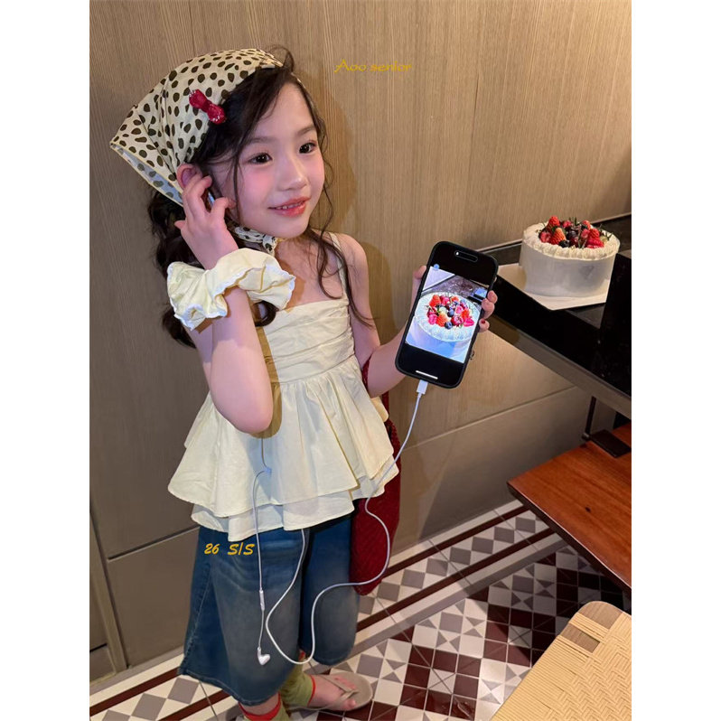 Aoo·26夏~带发圈娃娃衫26X61097