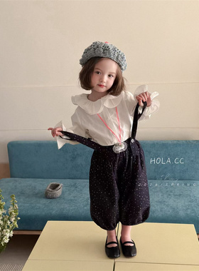 HOLA.CC·26春~印花灯笼背带裤3161