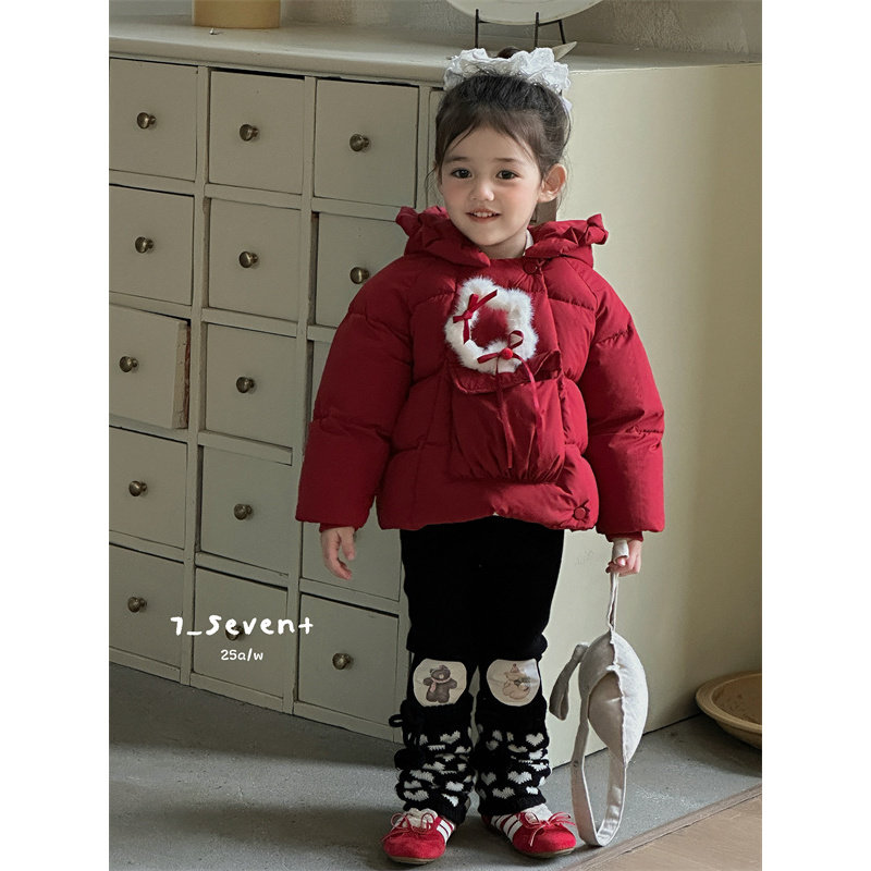 7Seven·25冬~五角星帽大口袋羽绒服1199