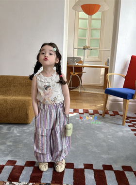 Bubble·26夏~花边领口背心FX85123