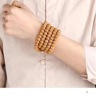 小金刚菩提子手串108颗梅花桩双龙纹树王树神盘龙纹蜂窝原籽佛珠