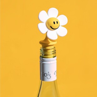 韩国笑脸花红酒瓶塞香槟啤酒苏打水通用食品级硅胶密封防漏塞子