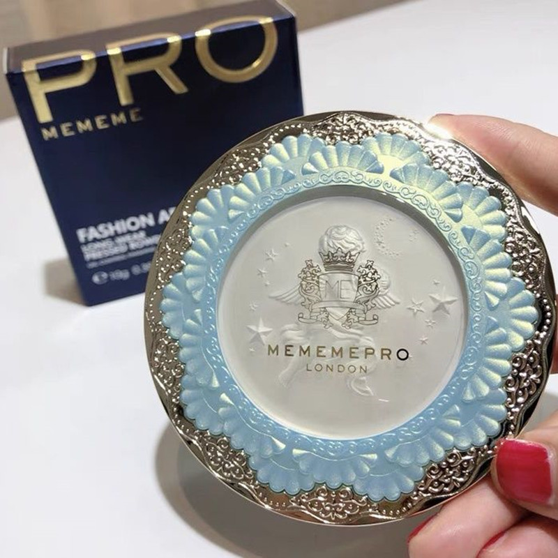 英国mememepro媚黛尔定妆蜜粉饼10g控油定妆持久粉扑散粉混干油皮